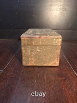 Vintage Wwi Wwii Us Army Leather Marking Outfit Stamping Kit 100% Complete