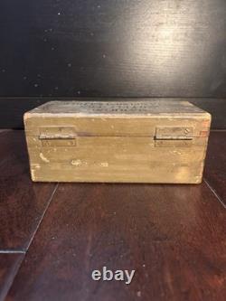 Vintage Wwi Wwii Us Army Leather Marking Outfit Stamping Kit 100% Complete