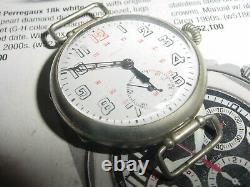 Vintage ZENITH Military WW1 TRENCH watch Sterling SILVER mens Watch