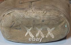 Vtg WW1 US Army M-1910 Canteen Cup Cover 1918 Pistol Belt Trench Art ID D. Leepen