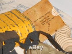 Vtg. WWI US Army Gas Mask & Bag 61st Artillery Veteran Named