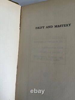 WALTER LIPPMANN / Drift and Mastery 1st, 1914, Mitchell Kennerley, SIGNED