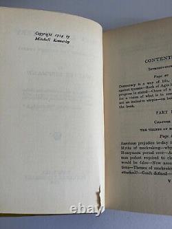 WALTER LIPPMANN / Drift and Mastery 1st, 1914, Mitchell Kennerley, SIGNED