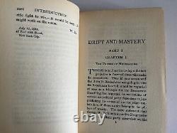 WALTER LIPPMANN / Drift and Mastery 1st, 1914, Mitchell Kennerley, SIGNED