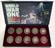 WORLD WAR ONE and the Map of the Modern World 10 Coins Box & Capsules & COA Inc