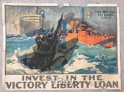 WOW Original Vintage WWI Poster Victory Liberty Loan L. A. Shafer War Propaganda