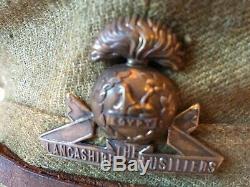 WW1 1905 Pattern stiff cap The Lancashire Fusiliers