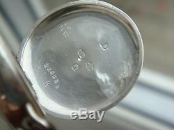WW1 1916 silver trench military wrist watch VGC serviced great movement & dial