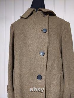 WW1 1917 US Army Wool Shawl Overcoat Trench Coat Field Uniform Military Size 40R