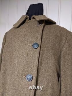 WW1 1917 US Army Wool Shawl Overcoat Trench Coat Field Uniform Military Size 40R