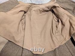 WW1 1917 US Army Wool Shawl Overcoat Trench Coat Field Uniform Military Size 40R