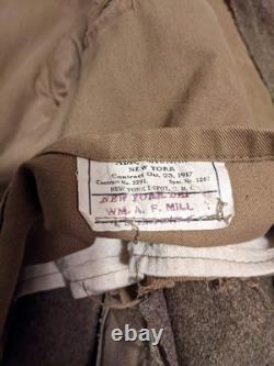 WW1 1917 US Army Wool Shawl Overcoat Trench Coat Field Uniform Military Size 40R