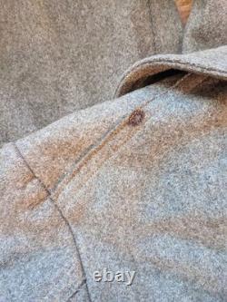 WW1 1917 US Army Wool Shawl Overcoat Trench Coat Field Uniform Military Size 40R