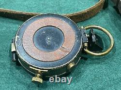 WW1/2 British Army Officers Marching Prismatic Compass. Cased