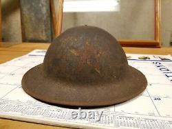 WW1 2nd Division Painted Helmet Indian Division Out Of The Woodwork Rare Salty