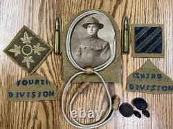 WW1 3rd / 4th Division Grouping Photo Patches Homemade Patches Etc WWI AEF