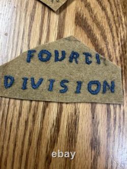 WW1 3rd / 4th Division Grouping Photo Patches Homemade Patches Etc WWI AEF