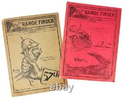 WW1 57th Artillery, C. A. C. / The Range Finder Vol I nos 1 and 2 / 1918 VG set