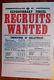 WW1 AUSSIE RECRUITING POSTER RECRUITS WANTED A3 SIZE
