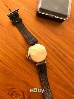 WW1 AUSTRALIAN OFFICERS 9ct ROSE GOLD TRENCH WATCH WORKING
