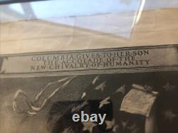 WW1 Accolade of the New Chivalry Certificate Columbia Gives to Her Son Preframed