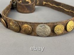 WW1 Allied Soldier Hate Belt Trench Art, With 26 Pins (German, US, English, +)