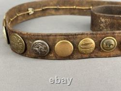 WW1 Allied Soldier Hate Belt Trench Art, With 26 Pins (German, US, English, +)