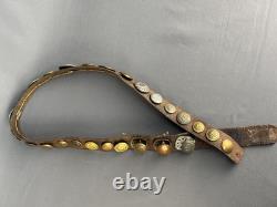 WW1 Allied Soldier Hate Belt Trench Art, With 26 Pins (German, US, English, +)