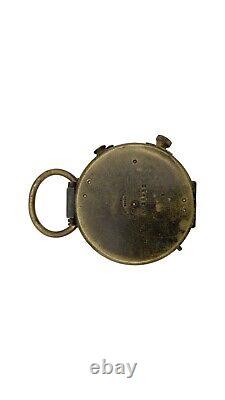 WW1 Antique Brass Compass 1918 U. S. Engineer Corps Cruchon & Emons BERNE. SS