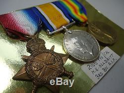 WW1 Australian Medals Trio 2106 Pte/Cpl N. B. ALLDRITT 3rd Bn AIF Lone Pine ANZAC