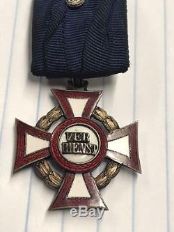 WW1 Austrian Military Merit Cross Badge Hungary Medal WW2 German Army Award