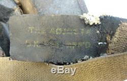 Ww1 British Army 2nd Pattern Brodie Helmet + Later Orig. Replacement Chin Strap