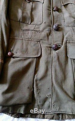 WW1 BRITISH OFFICERS CUFF RANK TUNIC 56th(LONDON)DIV. BATTLE OF SOMME INTEREST
