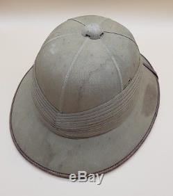 WW1 British Army Notts & Derby Sherwood Foresters Tropical Pith Helmet MUST SEE