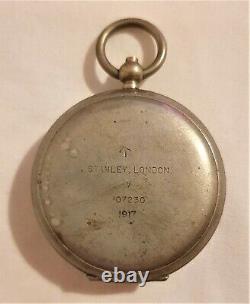 WW1 British Army Officers MkV Cavalry Pocket Compass Stanley London 1917
