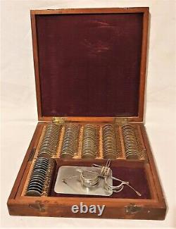 WW1 British Army RAMC Medical Optometrist Trial Lens & Spectacles Box Set