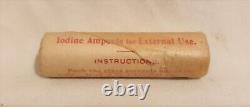 WW1 British Army RAMC Wound Antiseptic Iodine Ampoule for External Use RARE 3