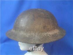 WW1 British Army Rimless'Brodies' Steel Trench Helmet, Original