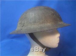 WW1 British Army Rimless'Brodies' Steel Trench Helmet, Original