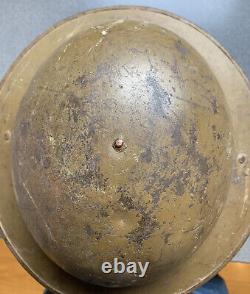 WW1 British Brodie Helmet Hadfield HS Issued American 36th Infantry Division