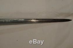 WW1 British Infantry Officers 1897 Ptn Sword with Leather Scabbard and Frog