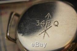 WW1 British Issued Broadarrow Trench Watch, small size, with shrapnel guard, 