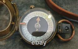 WW1 British Officer's Compass. 2/Lt N. W. Jones. R. E. 38th Welsh Div Cycle Corps