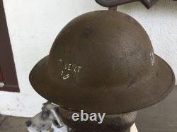 WW1 British Unit Marked Machine Gunners Helmet