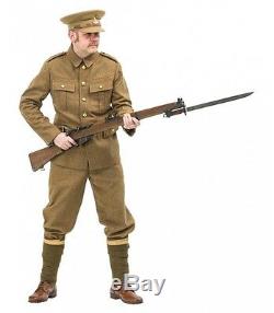 WW1 British army Uniform with Stiff peak cap- made to order
