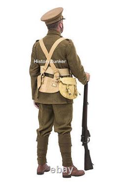WW1 British army Uniform with webbing and helmet made to order