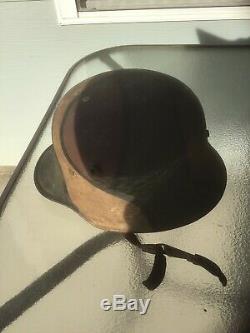 WW1 Camoflauged German helmet SI 66