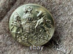 WW1 Canadian 1907 Khaki Stand Collar COLONEL Tunic Repro Large WithORIGINAL BADGES