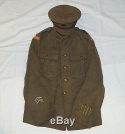 WW1 Canadian CEF PPCLI Princess Patricias Other Ranks Tunic with Trench Cap RARE