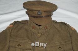 WW1 Canadian CEF PPCLI Princess Patricias Other Ranks Tunic with Trench Cap RARE